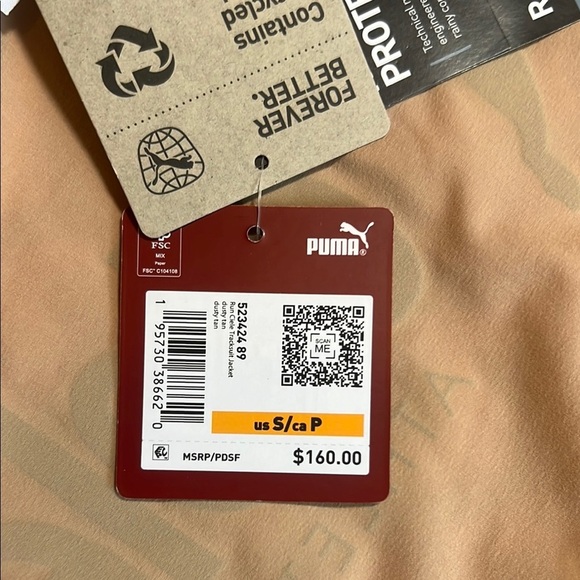 NWT Puma x ciele Track Jacket with RainCell protection sz S - Picture 10 of 14